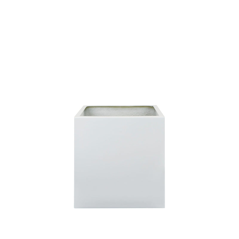 Cube Fibre Glass Planter Artificial Elegance