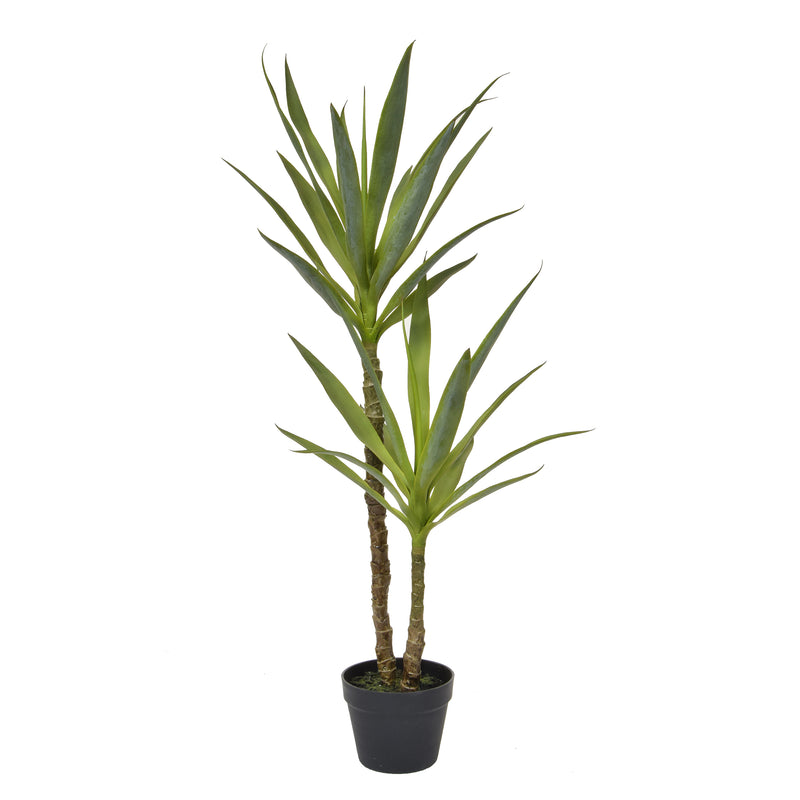 Artificial Yucca Tree in Black Pot Artificial Elegance