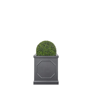 Chelsea Planter fitted with artificial Boxwood Ball Artificial Elegance