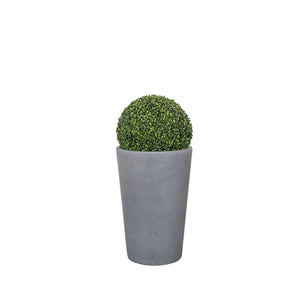 Conical Planter 60cm fitted with artificial Boxwood Ball Artificial Elegance
