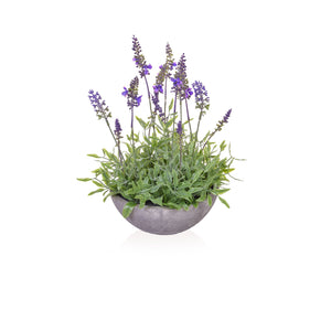 Artificial Lavender in Slate bowl Artificial Elegance