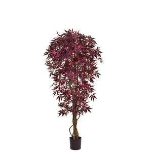 Artificial Maple Japanese Burgundy Tree 150cm Artificial Elegance