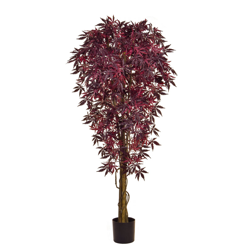 Artificial Maple Japanese Burgundy Tree 180cm Artificial Elegance