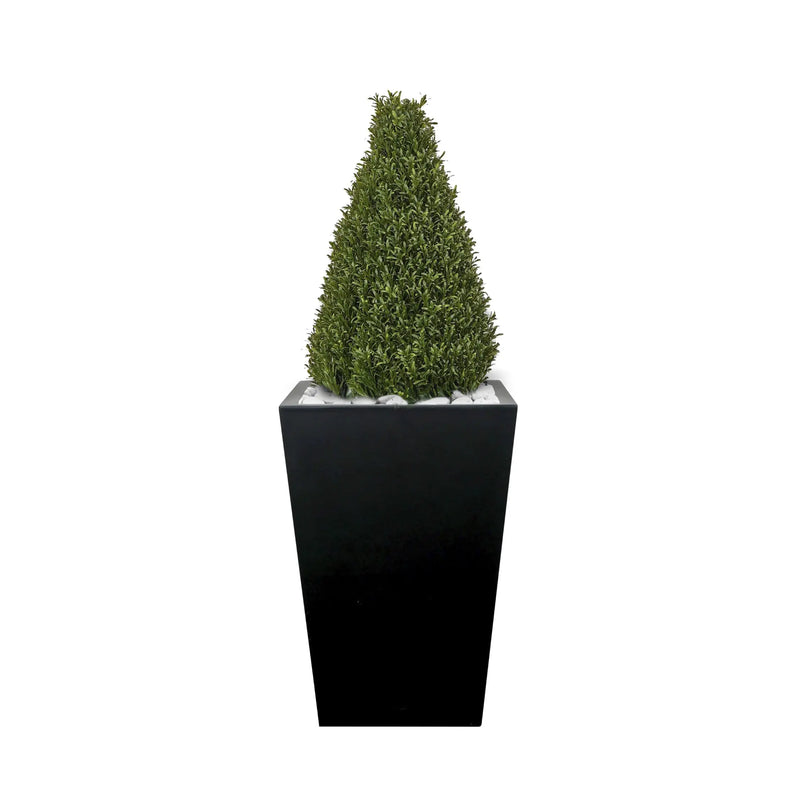 Tapered Planter 60cm fitted with artificial Rosemary Tower Artificial Elegance