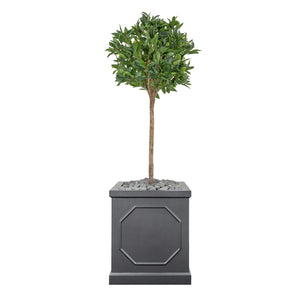 The Chelsea Planter with artificial Laurel Bay Tree Artificial Elegance
